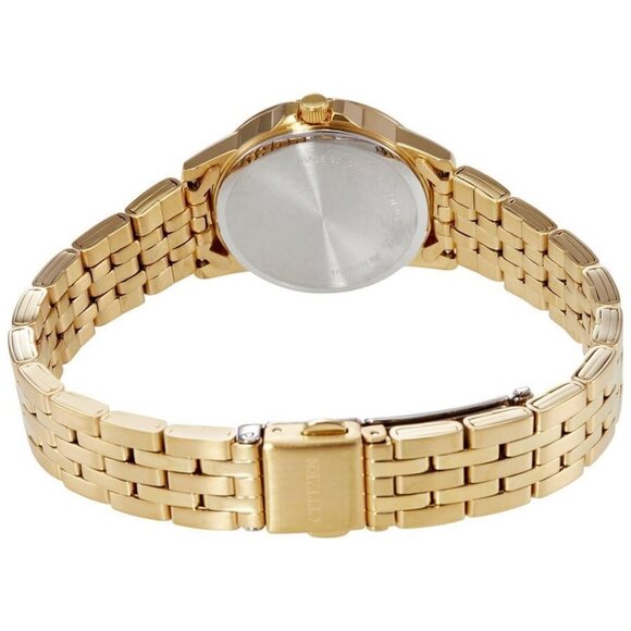 NWT Authentic Citizen Quartz Black Dial Gold-tone Women's Watch - Picture 3 of 3